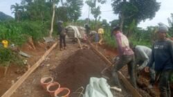 PEMDES DESA WANGUN JAYA REALISASIKAN JALAN  jALUR kp TUNAGAN DENGAN kp PASIR TUNAGAN