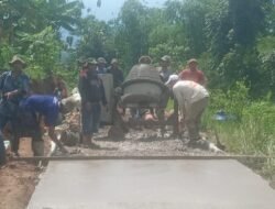 Kemajuan Infrastruktur, Kebahagiaan Masyarakat : Dua Kedusunan nikmati Jalan Baru