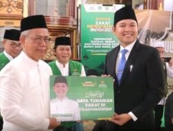 Bupati dan wakil bupati cianjur tunaikan zakat melalui baznas dalam peringatan Nuzulul Qur’an